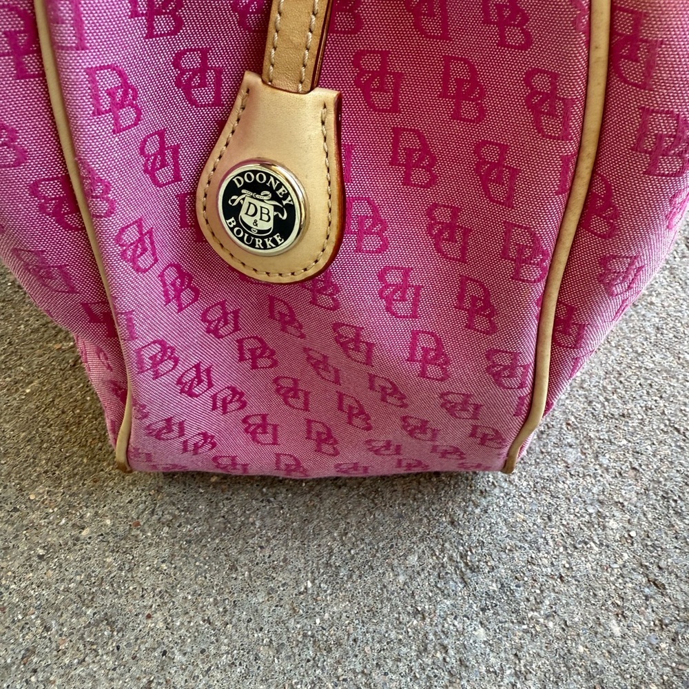 Authentic Dooney & Bourke Pink Tote Bag - Picture 12 of 16